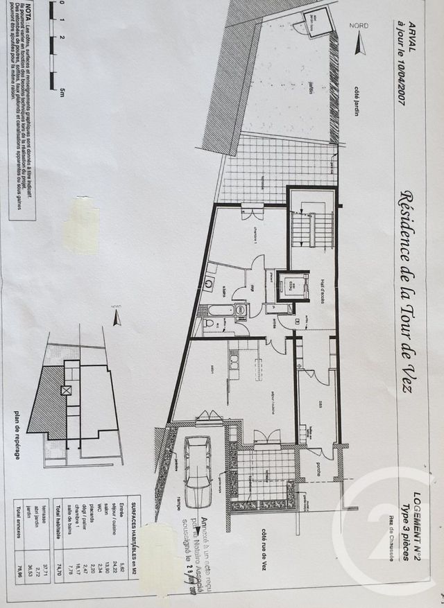 Appartement F3 à vendre - 3 pièces - 76.76 m2 - CREPY EN VALOIS - 60 - PICARDIE - Century 21 Vandôme Immobilier