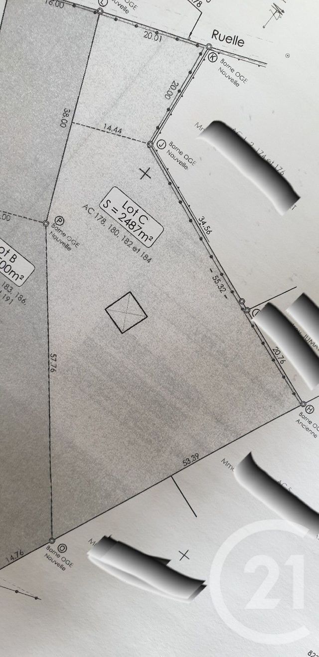 terrain à vendre - 2487.0 m2 - BONNEUIL EN VALOIS - 60 - PICARDIE - Century 21 Vandôme Immobilier